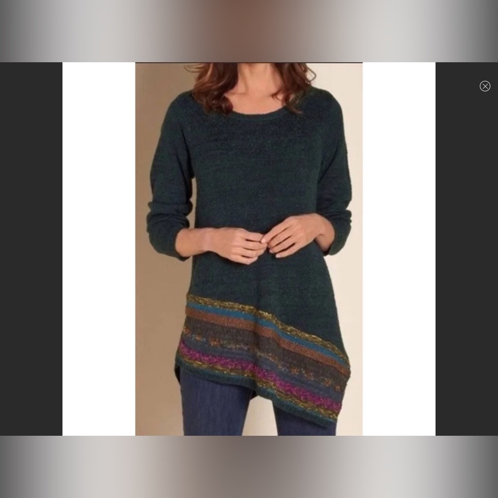 Soft Surrounding Raku Asymmetrical Petite Sweater